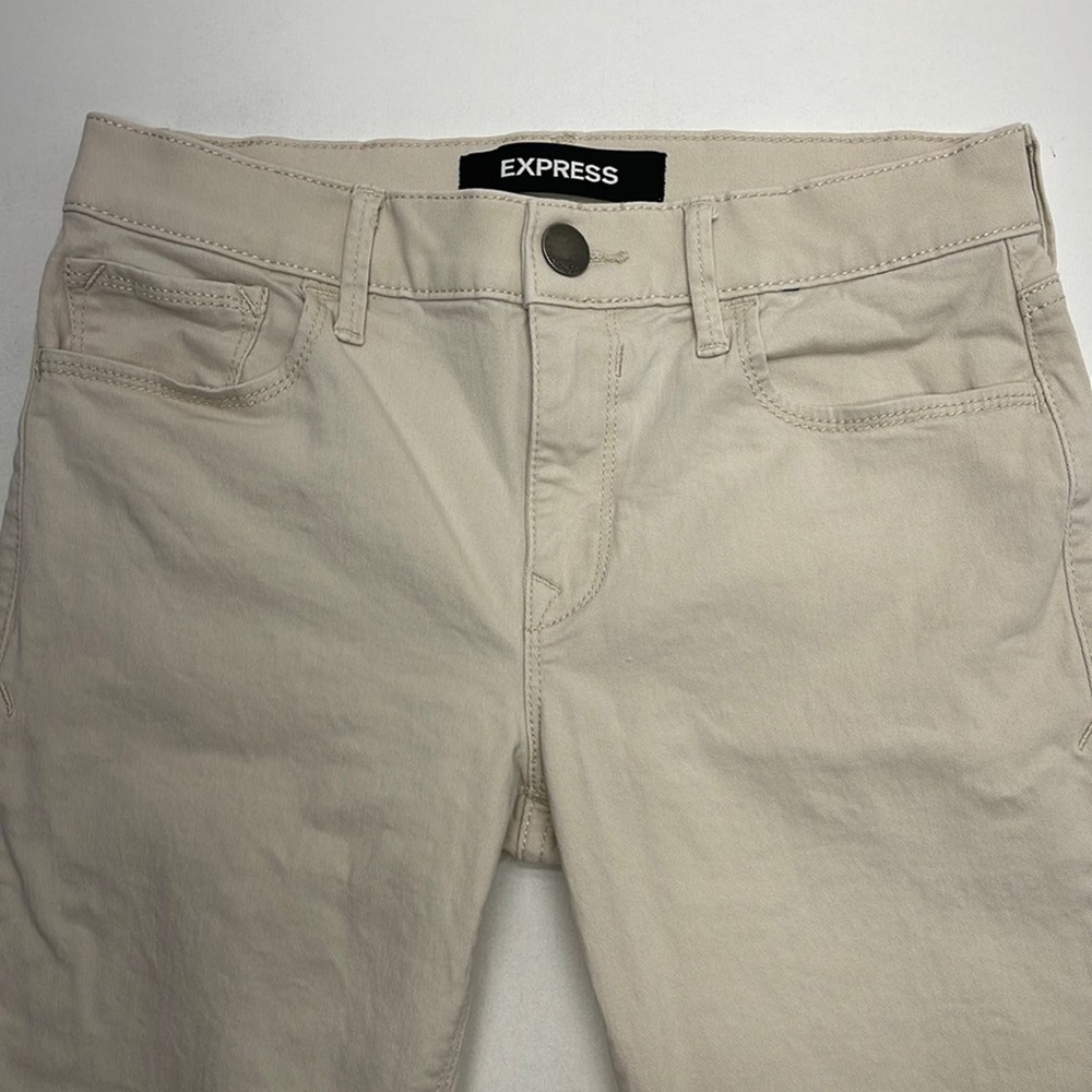 Express Cream Jeggings Versatile Style